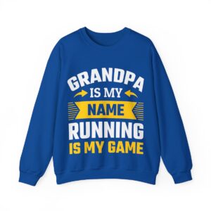 Grandpa Is My Name Running Is My Game Unisex Heavy Blend™ Crewneck Sweatshirt