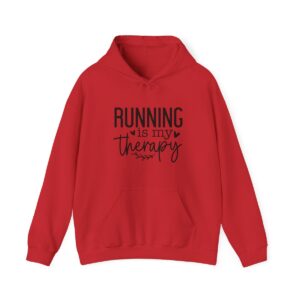 Running Is My Therapy Unisex Heavy Blend™ Hooded Sweatshirt