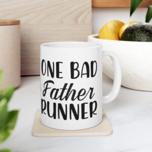One Bad Father Runner Ceramic Mug 11oz